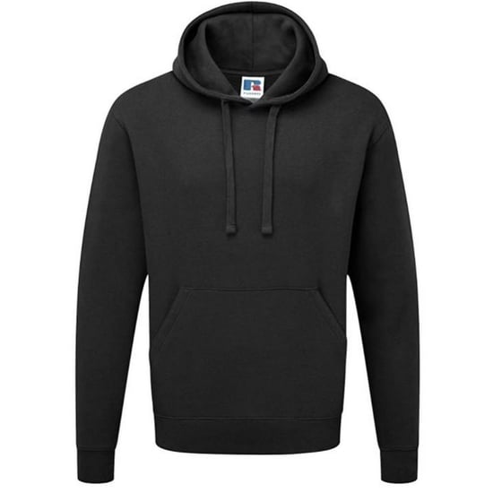 Russell Colour Mens Hooded Sweatshirt / Hoodie (Black) - Image 1