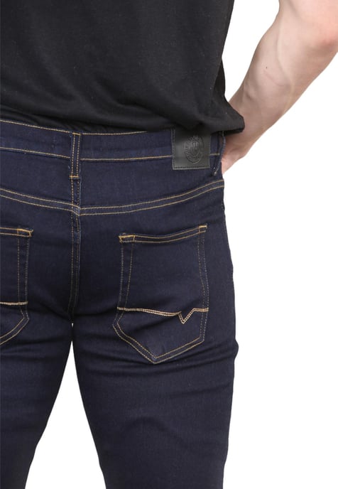 MYT Vaqueros ajustados para hombre Denim elástico en índigo - Image 5