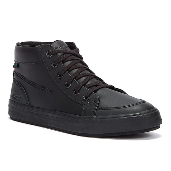 Kickers Tovni Hi Leather Mens Black Shoes - Image 2