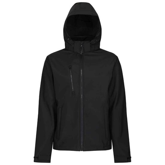 Regatta Mens Venturer Three Layer Soft Shell Jacket (Black) - Image 1