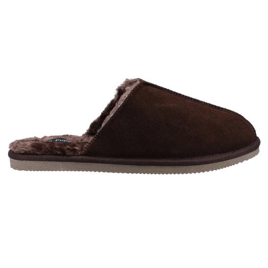 Hush Puppies Mens Coady Suede Slippers (Brown) - Image 3