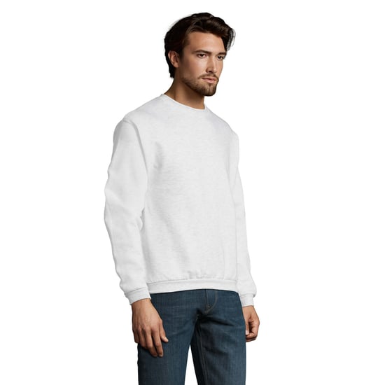 SOLS Mens Spider Round Neck Sweatshirt (Ash Heather) - Image 3