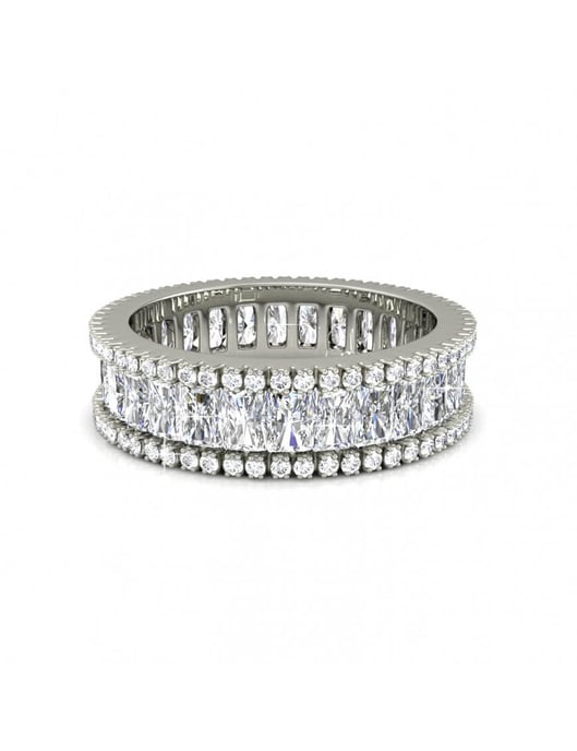 Anillo Glamour Lock - Plata y Cristal - Image 3