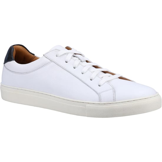Hush Puppies Colton Leather Men's White Trainers - Image 1