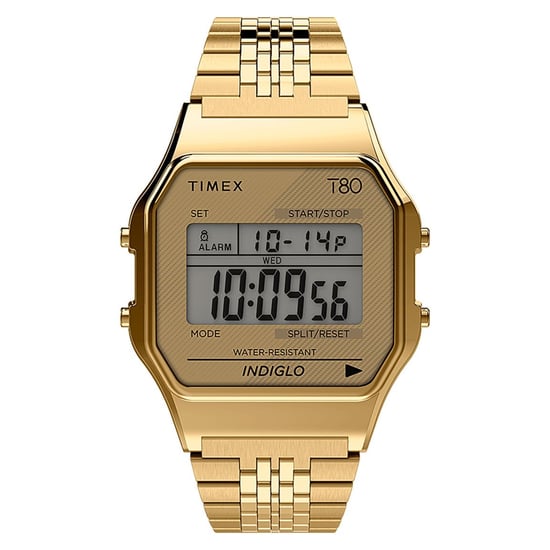 Timex T80 Unisex's Gold Watch TW2R79200 - Image 1