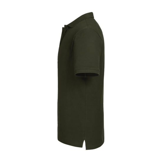 Russell Mens Pure Organic Polo (Dark Olive) - Image 3