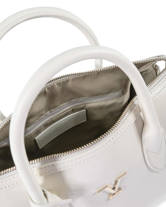 V Italia Bolsa de Mano para Mujer V014 SAFFIANO-G CREMA - Image 6