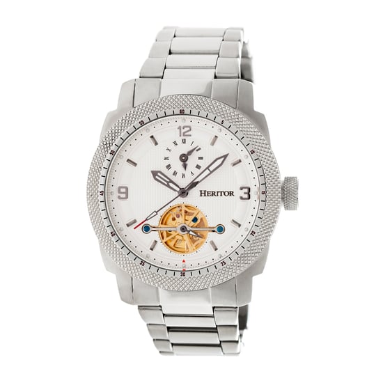 Heritor Automatic Helmsley Semi-Skeleton Bracelet Watch