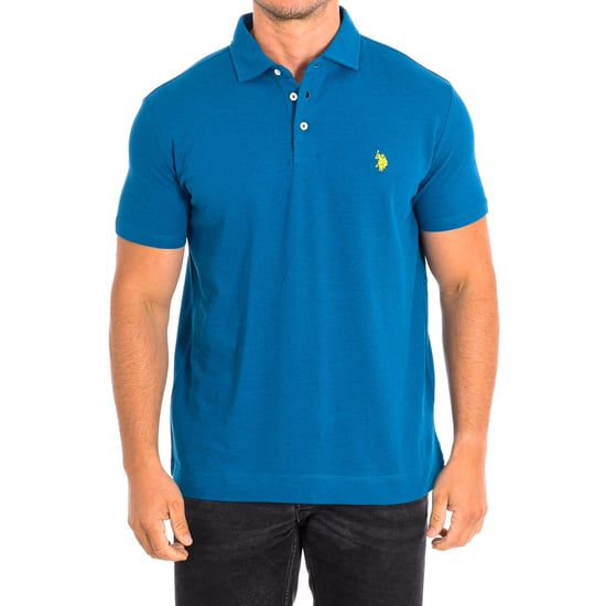 ART Short Sleeve Polo with contrasting lapel collar 61462 man