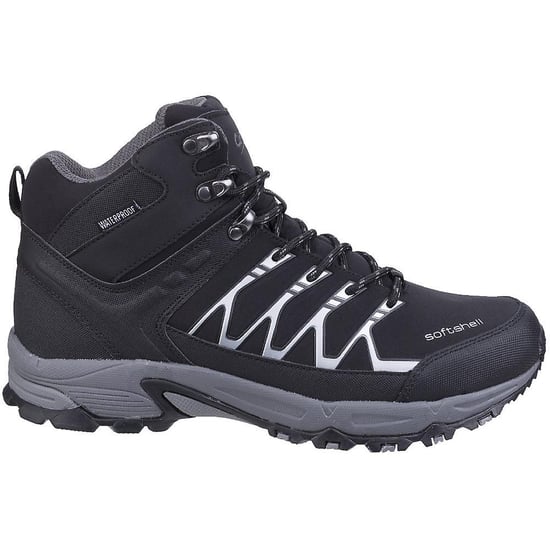 Cotswold Mens Abbeydale Mid Hiking Boots (Black/Grey) - Image 3