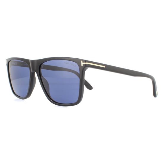 Gafas de sol Tom Ford Fletcher FT0832 01V Negro Brillante Azul - Image 2