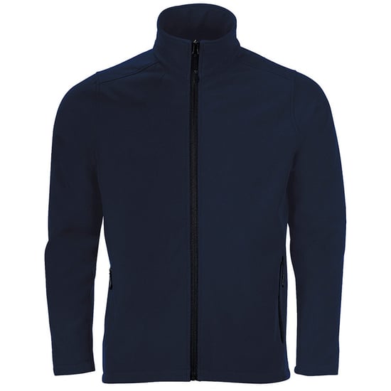 SOLS Mens Race Full Zip Water Repellent Softshell Jacket (French Navy) - Image 1