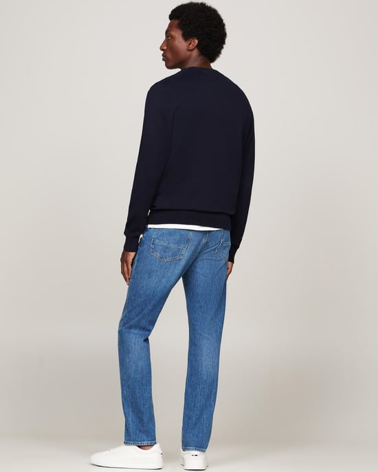 Tommy Hilfiger Core Essential Cotton Crew Mens Sweatshirt - Image 4
