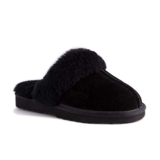 Aus Wooli "Sydney" Australia Sheepskin Wool Slippers, Black