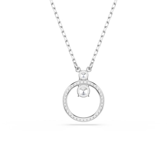 Swarovski 'Dextera' Women's Base Metal Necklace - Silver 5692261 - Image 4