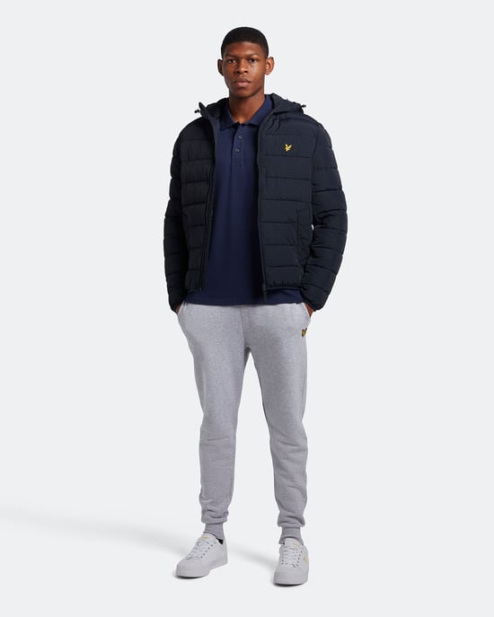 Lyle & Scott Plain Polo Shirt in Navy - Image 2