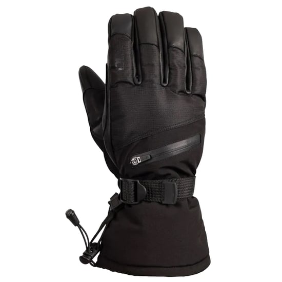 Unisex Adult Edonia DLX Leather Ski Gloves (Black) - Image 1