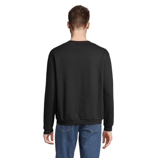 SOLS Mens Spider Round Neck Sweatshirt (Black) - Image 2