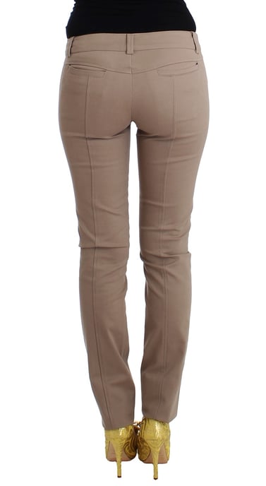 Pantalones de vestir ajustados beige para mujer Cavalli - Image 3
