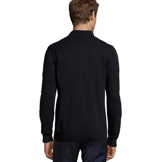 SOLS Mens Gordon Knitted Zipped Cardigan (Navy) - Image 2