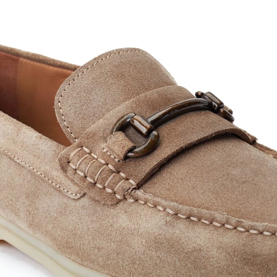 Base London Snapper Leather Men's Sand Loafers - Image 6