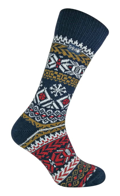 THMO - Calcetines térmicos gruesos de mezcla de lana de estilo nórdico vintage para hombre - Image 1