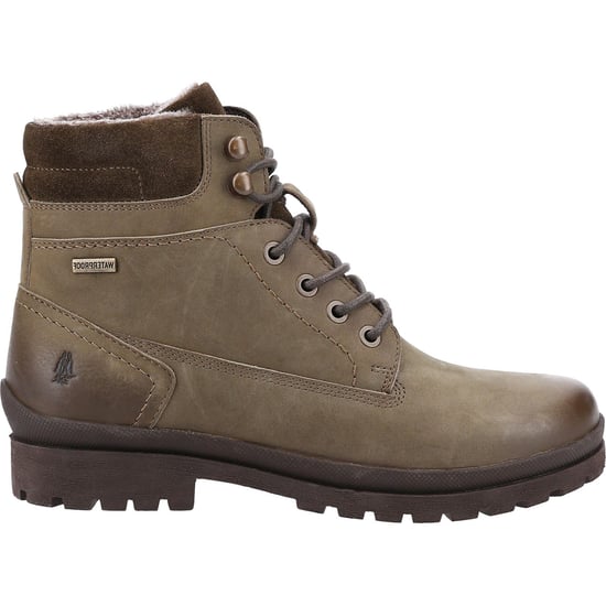 Hush Puppies Annay Leather Women's Khaki Boots - Image 4