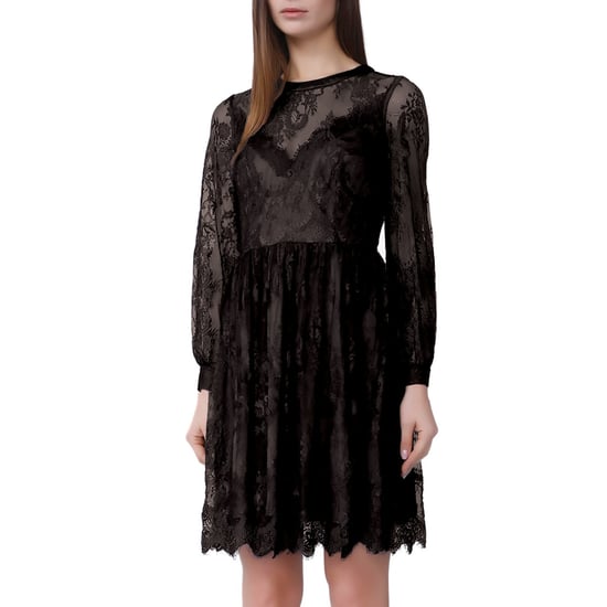 Lace skater dress and heart neckline - Image 1