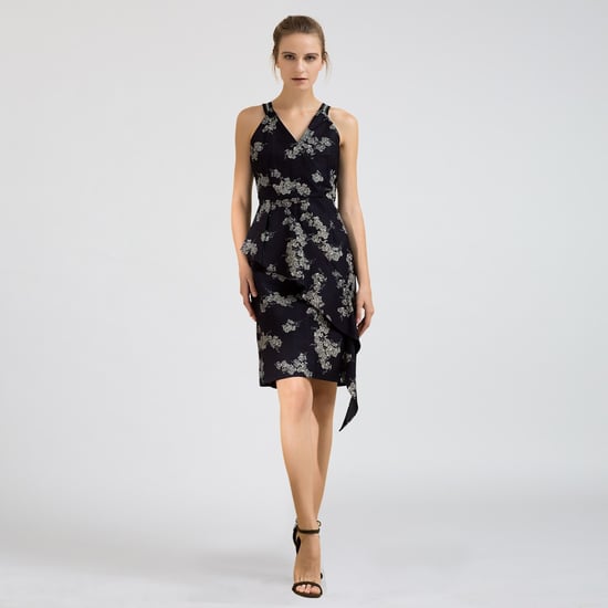 Tailored V-Neck Denim Dress - Image 3