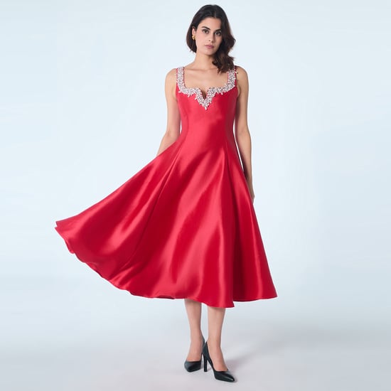 Sweetheart cleavage beaded cocktail dress - Image 1