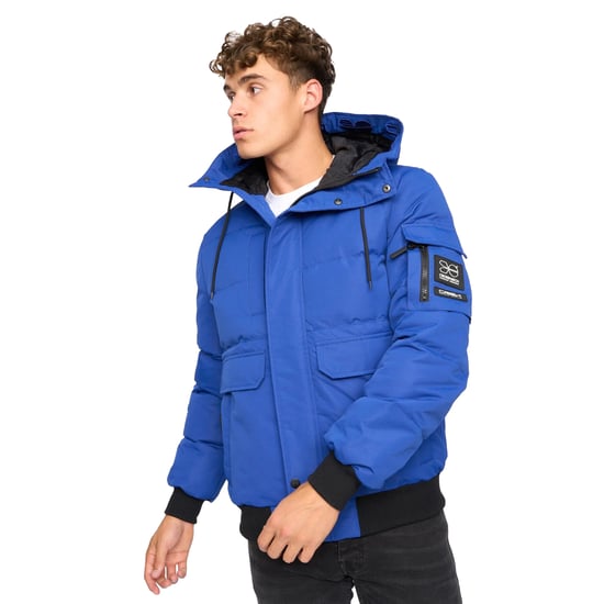 Crosshatch Mens Milwaka Bomber Jacket (Blue) - Image 3