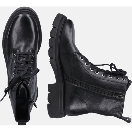 Hush Puppies Rhea Leather Women's Black Boots - Image 6