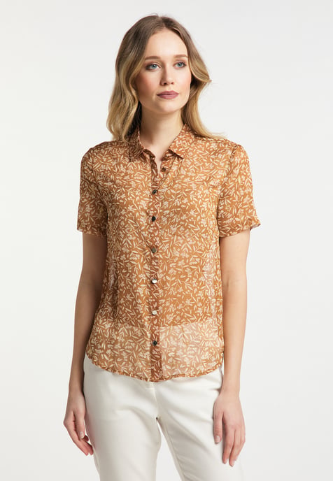 Dreimaster Blouse women camel - Image 3