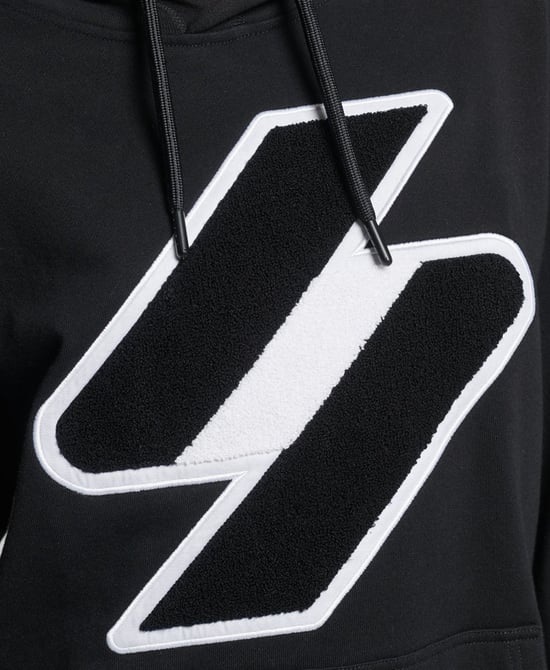 Sudadera extragrande con capucha de chenilla y logotipo de Superdry Code - Image 4