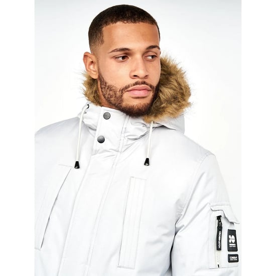 Crosshatch Mens Parkmoore Parka (Putty) - Image 4