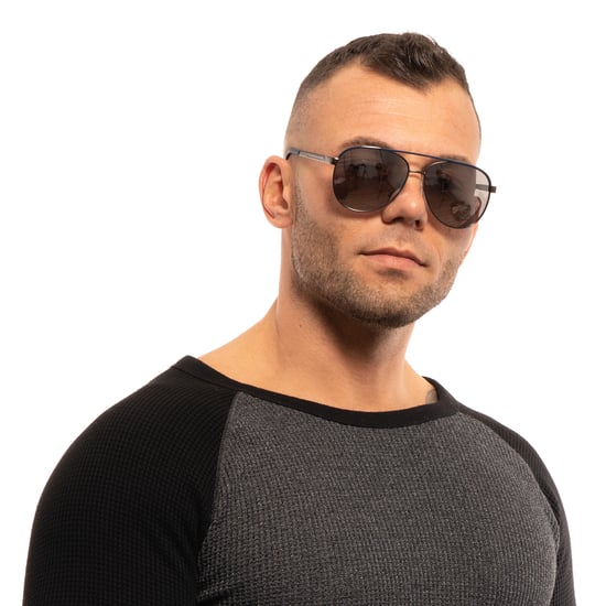 Gafas de sol para hombre Guess en color gris metálico - Image 4