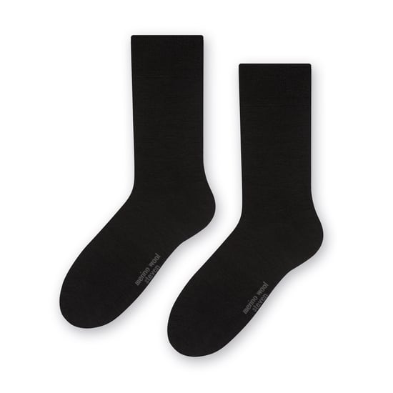 Calcetines de lana merino para hombre - Negro - Image 1