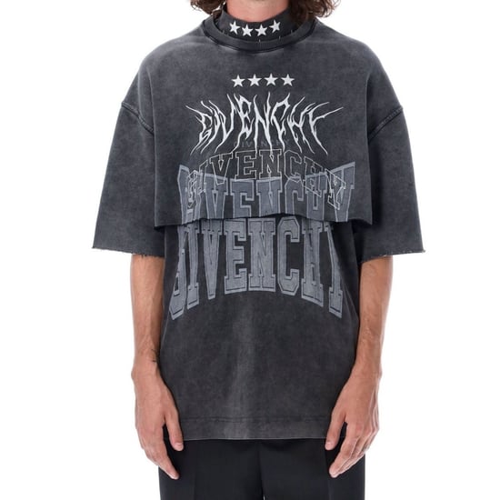 Givenchy Overlapped Design Grey T-Shirt