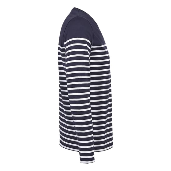 SOLS Mens Matelot Striped Long-Sleeved T-Shirt (French Navy/White) - Image 3