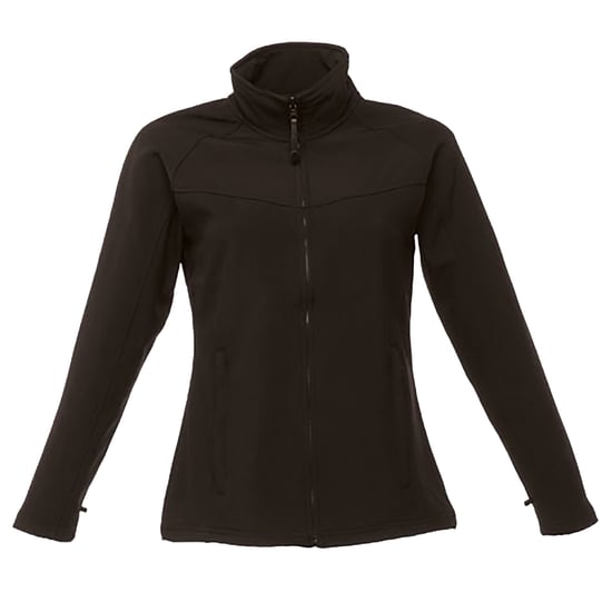 Regatta Womens/Ladies Uproar Softshell Jacket (Water Repellent & Wind Resistant) (All Black)