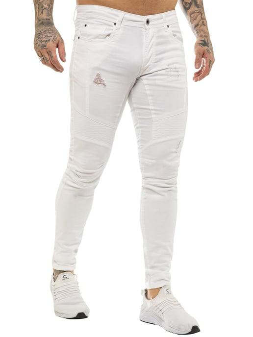 Enzo Biker Jeans - Blanco - Image 3