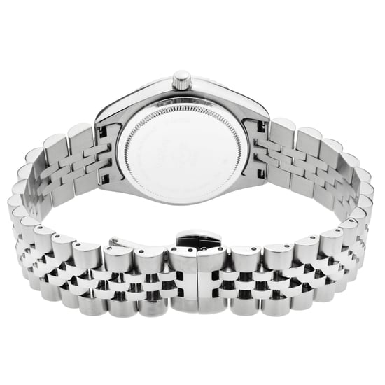 GV2 Naples 12405 Reloj de cuarzo suizo con fecha y diamantes de acero inoxidable para mujer - Image 2