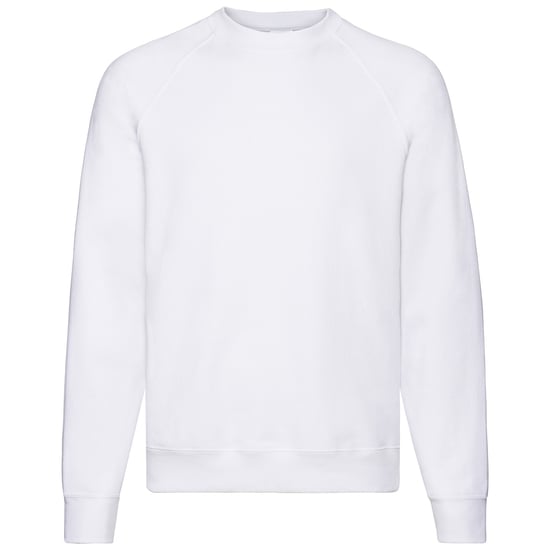 Fruit Of The Loom Mens Classic 80/20 Raglan Sweatshirt (White) - Image 1