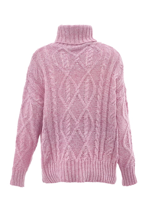 Mymo Turtleneck  pullover women rose pink - Image 2