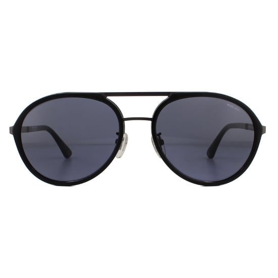 Gafas de sol para hombre Police Aviator en gris mate con acabado de metal gunmetal. - Image 1