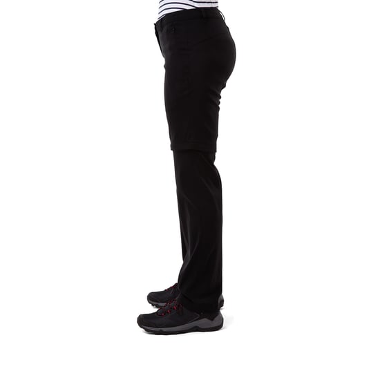 Craghoppers Womens/Ladies Kiwi Pro II Convertible Trousers (Black) - Image 3