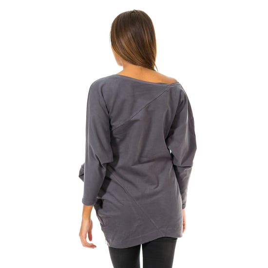 Women's sweater with bat sleeves and boat neck 10DVE0780