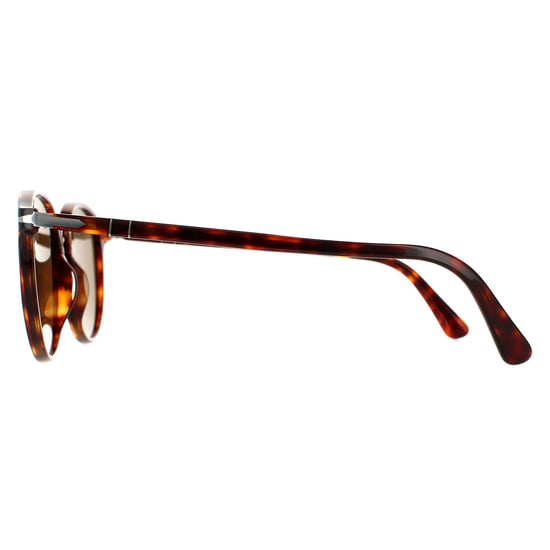 Gafas de sol polarizadas para hombre Persol Oval en marrón habana - Image 3
