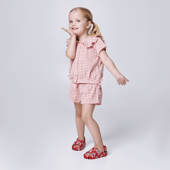 Free Cute x Mickey And Friends Red/Pink Sandal - Image 2