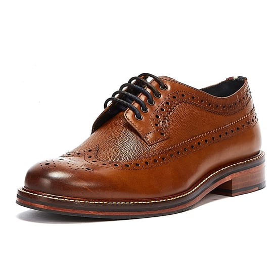 Ben Sherman Archie Brogue Mens Tan Shoes - Image 3